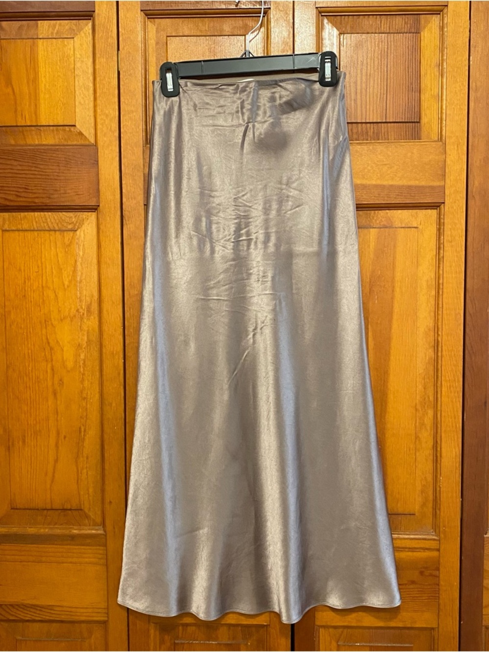 Aritzia Metallic Gold Midi Skirt - Picture 3 of 4